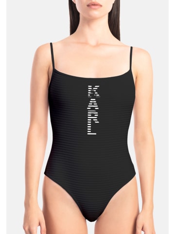 Karl Lagerfeld Strój kąpielowy w kolorze czarnym