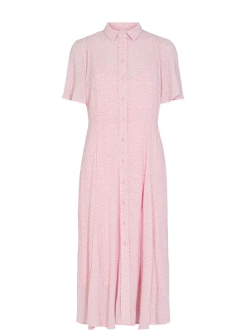 NÜMPH Sukienka "Nucrincle" w kolorze różowym ze wzorem