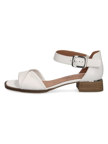 Caprice Skórzane sandały "Malta" w kolorze białym