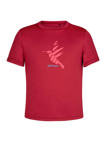 Ziener Koszulka sportowa "Naden" w kolorze czerwonym