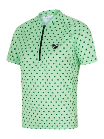 Ziener Koszulka kolarska "Pesler" w kolorze zielonym