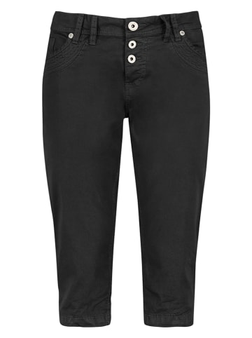 Stitch & Soul Spodnie capri w kolorze czarnym