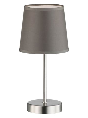 WOFI Lampa stołowa "Cesena" w kolorze srebrno-szarym - wys. 32 x Ø 110 cm