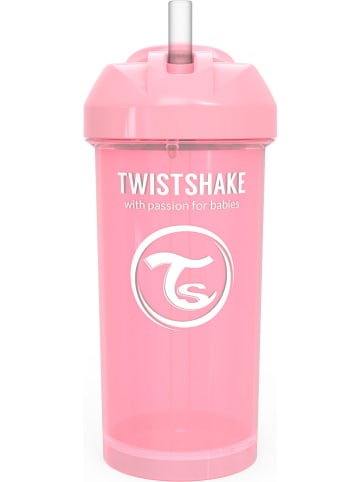 Twistshake Drinkleerfles lichtroze - 360 ml