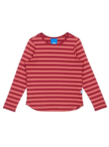 Finkid Koszulka "Merisilli" w kolorze czerwonym ze wzorem