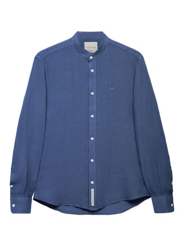 Polo Club Lniana koszula - Custom Fit -  w kolorze niebieskim