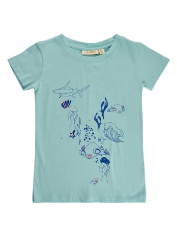 Soft Gallery Koszulka "Juna Sealife" w kolorze błękitnym