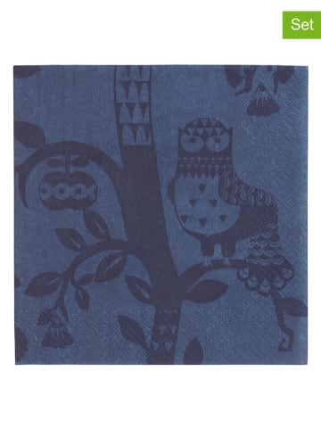 Iittala 2-delige set: servetten "Taika" donkerblauw - 2x 20 stuks