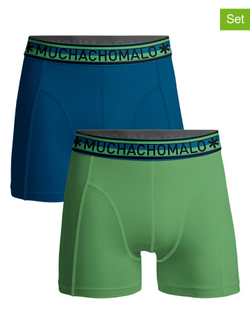 Muchachomalo 2-delige set: boxershorts blauw/groen