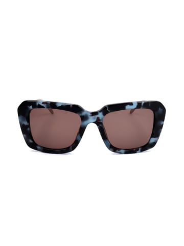 Carolina Herrera Damskie okulary przeciwsłoneczne w kolorze czarno-błękitno-brązowym