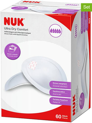 NUK 2er-Set: Stilleinlagen "Ultra Dry Comfort" - 2x 60 Stück