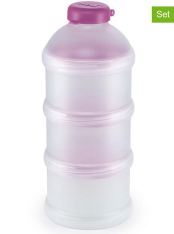 NUK Pojemniki (2 szt.) w kolorze fioletowym na mleko w proszku