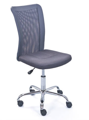 Inter Link Krzesło obrotowe "Bonnie" w kolorze srebrno-ciemnoszarym - 43 x 98 x 56 cm