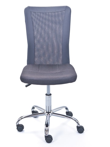 Inter Link Krzesło obrotowe "Bonnie" w kolorze srebrno-ciemnoszarym - 43 x 98 x 56 cm