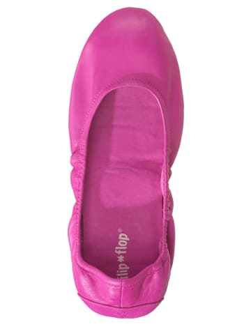 Flip Flop Leder-Ballerinas "Pure Ballet" in Pink