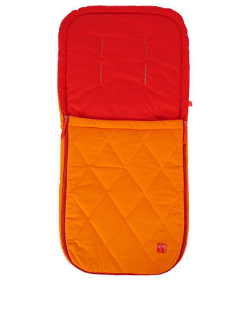 Kaiser Naturfellprodukte Sommer-Fußsack "Nik" in Rot/ Orange - (B)45 x (L)96 cm