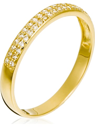 OR ÉCLAT Złoty pierścionek "Justesse" z cyrkoniami