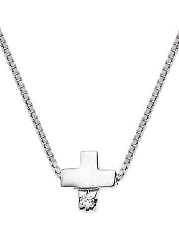 DYAMANT Zilveren ketting met diamant - (L)42 cm