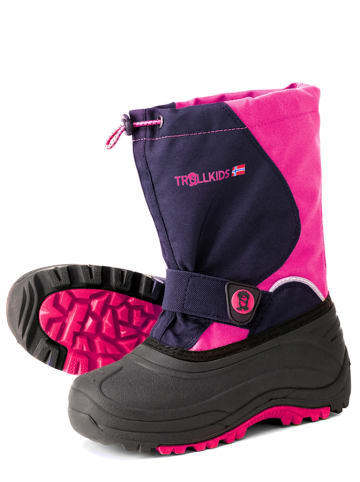 Trollkids Boots "Telemark Winter" roze/donkerblauw