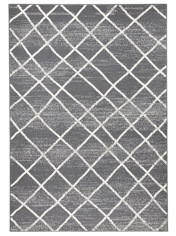Zala Living Geweven tapijt "Rhombe" grijs/wit