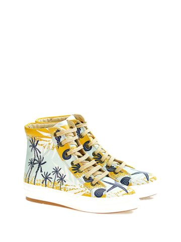 Goby Sneakers lichtblauw/geel/meerkleurig