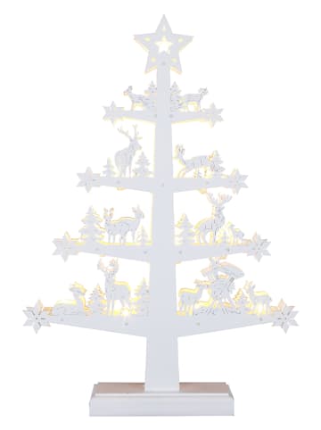 Best Season Led-vensterlamp "Fauna Tree" wit - (B)33 x (H)47 x (D)5 cm