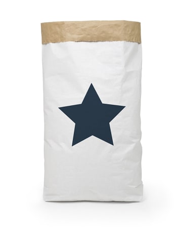 The Wild Hug Torba "Star" w kolorze biało-niebieskim do przechowywania - 60 x 90 x 13 cm