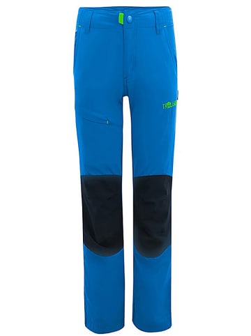 Trollkids Spodnie trekkingowe "Hammerfest" - Slim fit - w kolorze niebieskim