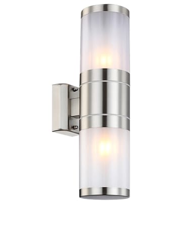 Globo lighting Roestvrijstalen buitenlamp - (B)15,5 x (H)37 cm