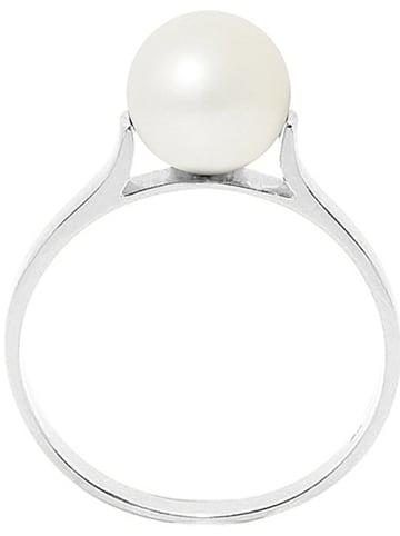 Pearline Srebrny pierścionek z perłą w kolorze białym