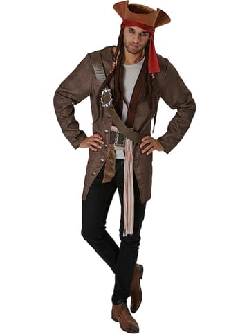 Rubie`s 4-częściowy kostium "Jack Sparrow" w kolorze brązowym