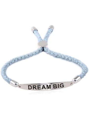 SMITHFIELD Armband "dream big" lichtblauw/zilverkleurig