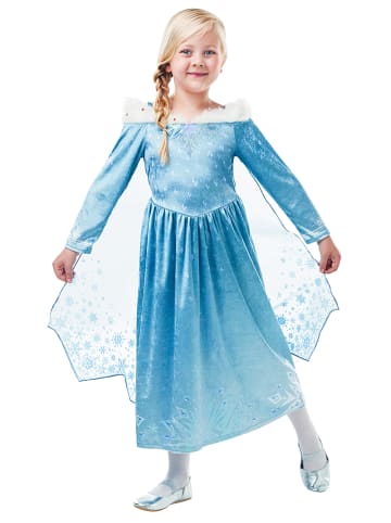 Rubie`s Sukienka kostiumowa "Elsa Frozen Adventures Deluxe" w kolorze błękitnym