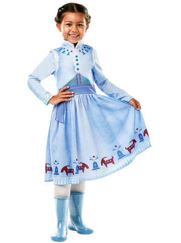 Rubie`s Sukienka kostiumowa "Anna Frozen Adventures Classic" w kolorze błękitnym