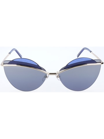 Marc Jacobs Damskie okulary przeciwsłoneczne w kolorze srebrno-niebieskim