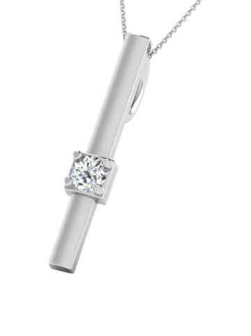 Diamant Vendôme Srebrny naszyjnik z zawieszką z diamentami - dł. 40 cm