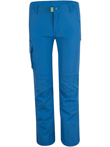 Trollkids Spodnie trekkingowe Zipp-Off "Oppland" - Slim fit - w kolorze niebieskim