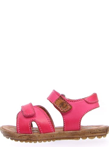 Naturino Skórzane sandały "Skyline" w kolorze różowym