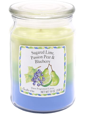CANDLE-LITE Duftkerze "Sugared Lime, Passion Pear & Blueberry" in Blau - 538 g