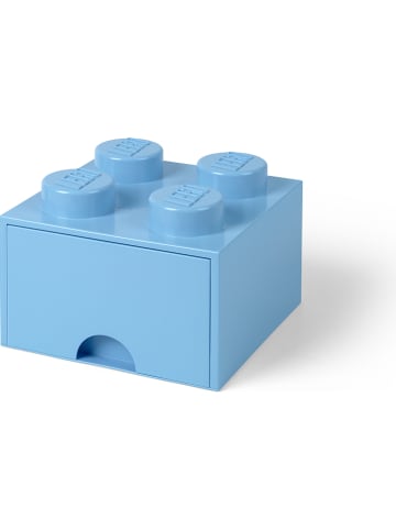 LEGO Pojemnik "Brick 4" w kolorze niebieskim z szufladami - 25 x 18 x 25 cm