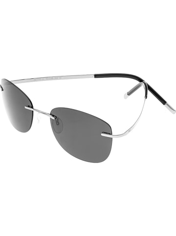 Simplify Herren-Sonnenbrille "Matthias" in Silber/ Grau