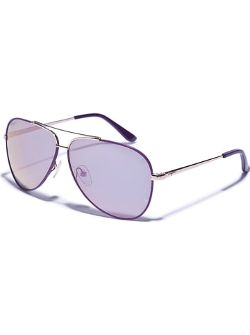 Salvatore Ferragamo Damskie okulary przeciwsłoneczne w kolorze fioletowo-złotym