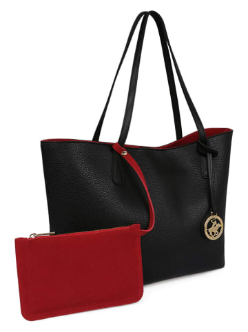 Beverly Hills Polo Club Shopper bag w kolorze czarnym - 28 x 44 x 14 cm