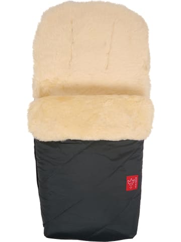 Kaiser Naturfellprodukte Lammfell-Fußsack "Patty" in Anthrazit - (L)90 x (B)45 cm