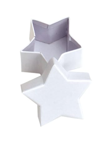 Folia PAPER Pappschachteln "Sterne" in Weiß - 25 Stück