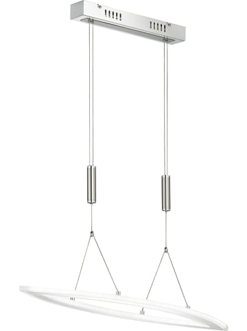 WOFI Lampa wisząca "Nevil" w kolorze srebrnym - 80 x 28 cm