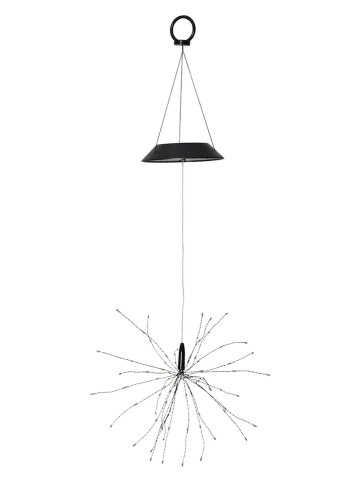 STAR Trading Decoratieve ledsolarhanger "Firework" zwart - (B)26 x (H)45 cm