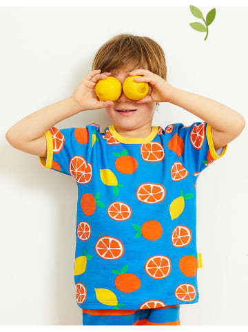 Toby Tiger Koszulka w kolorze niebiesko-pomarańczowo-żółtym