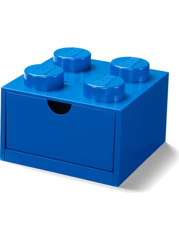 LEGO Pojemnik "Brick 4" w kolorze granatowym z szufladami - 15,8 x 10 x 15,8 cm