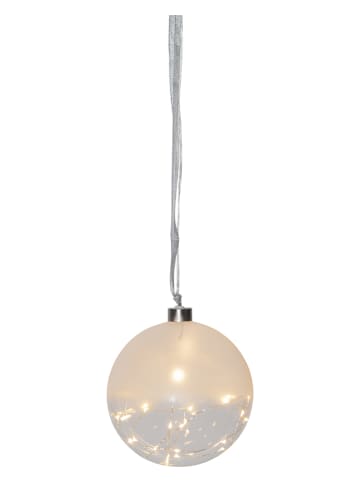 Best Season Bombka LED "Glow" w kolorze białym - Ø 15 cm